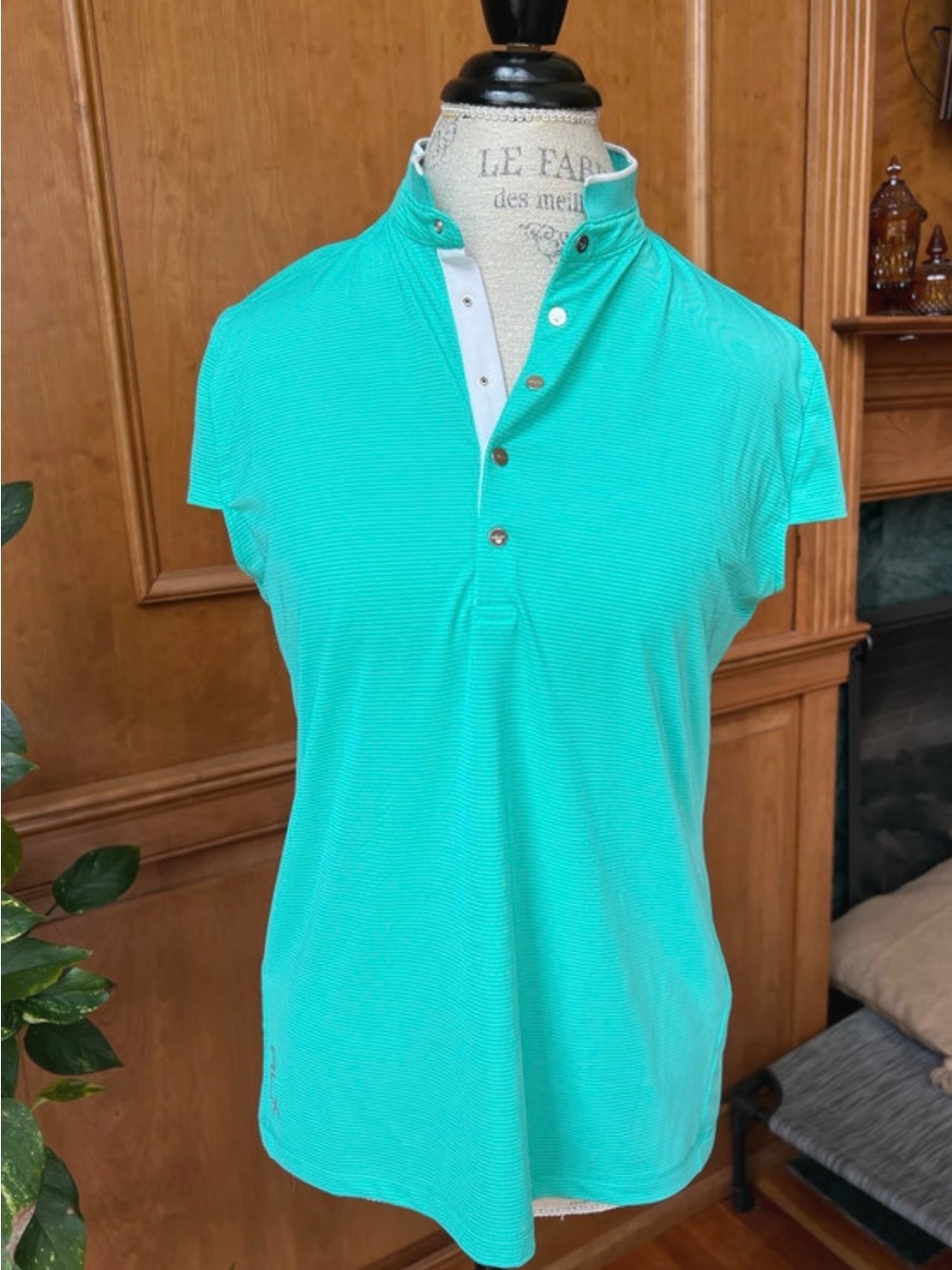 Ralph Lauren X Women’s Teal Green Button Top medium luxury golf